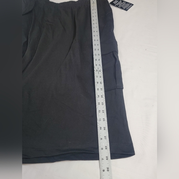 King Size Men's Knit Black Cargo Shorts Size 5XLT - Picture 8 of 12